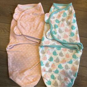 💟 BOGO! SwaddleMe Velcro adjustable swaddle wrap baby girl small/medium